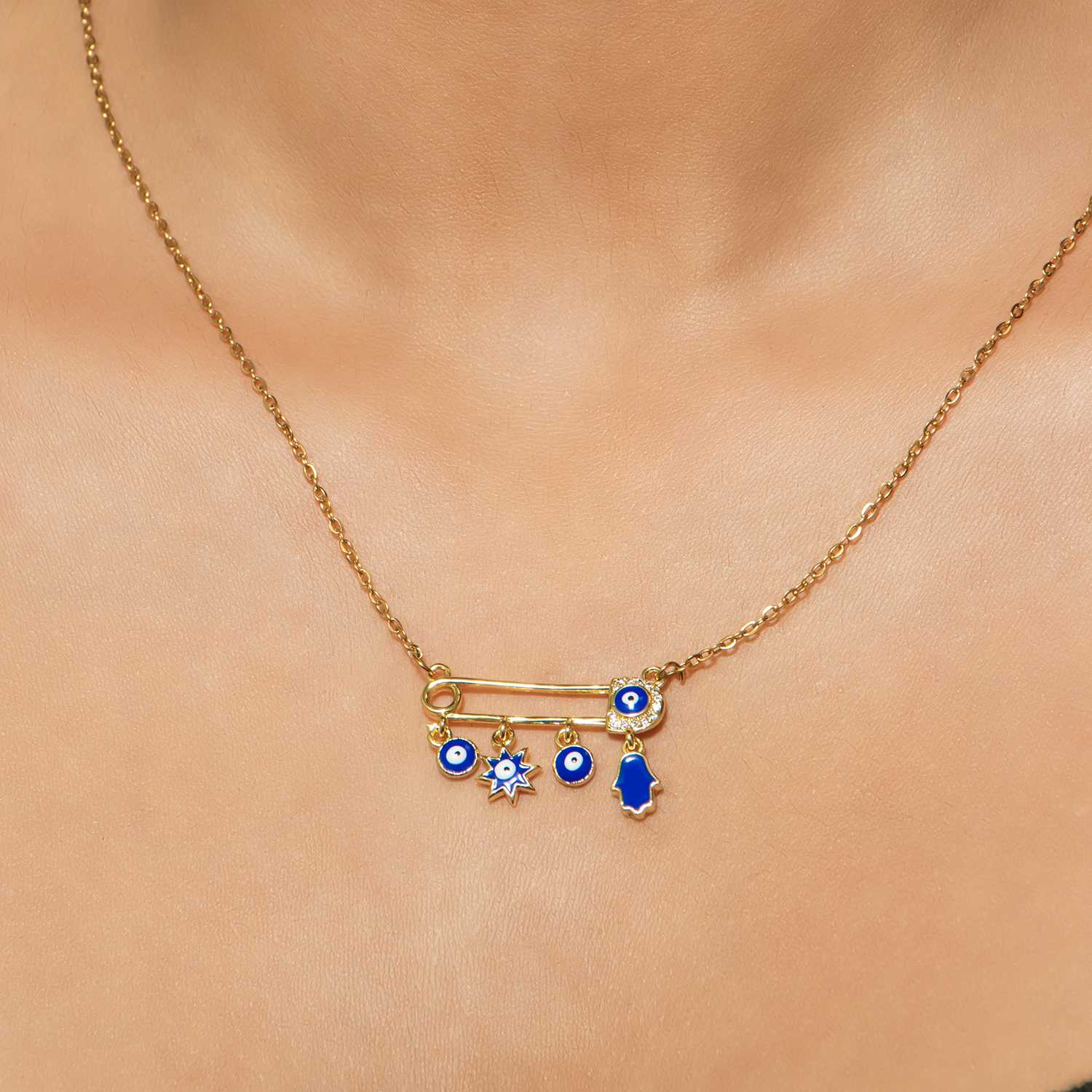 Pin Evil Eye Necklace – Dusk Dawn1